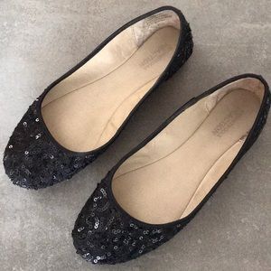 Kenneth Cole Reaction sequin sparkle flats - 7.5
